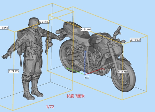 Европейская и американская японская модель мотоцикла из смолы, 3D-печать 1/72 1/48 1/87 1/100 1/64