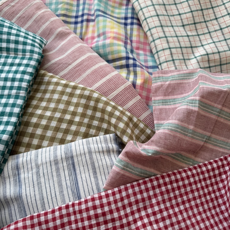 Brand New in Stock, Hand-Woven Fabric Imported from India, Khaid Kadi Fabric, Naturally Dyed Hand-Spun Fabric