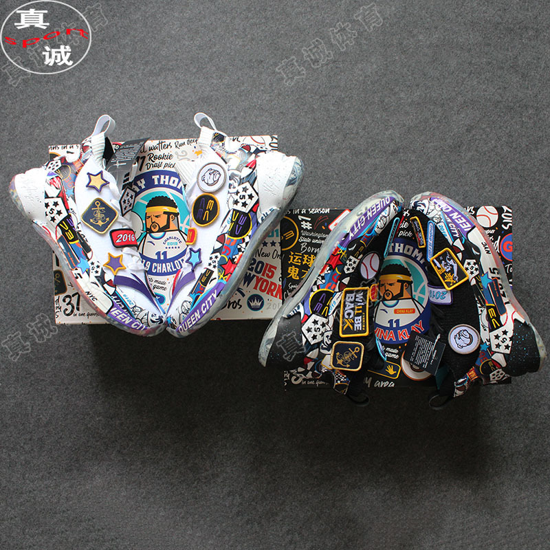 Anta Kt4 All-Star Thanos Code Name Kt4 Ink Limited Edition Velcro Klay Thompson Basketball Shoes