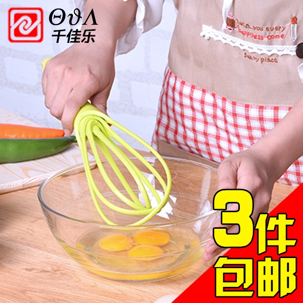 Rotary Eggbeater Plastic Spoiler Kitchenette Plastic Stirrers Plastic Beater Stir Wash Rice