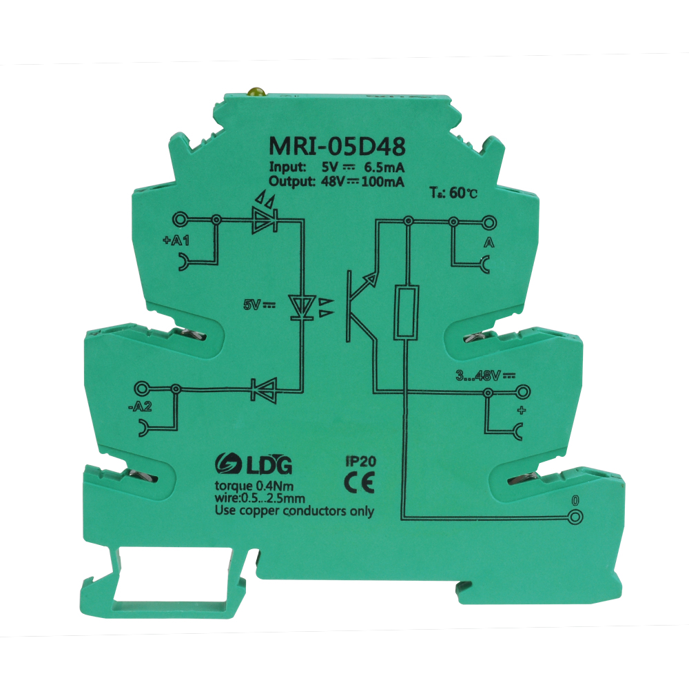 MRI-05D48 high and low level trigger PLC optocoupler isolation control 5v optical ultra-thin electrical coupling relay module