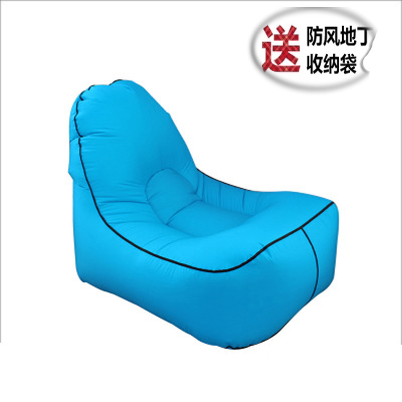 Inflatable seat sloth inflatable sofa Blowing Chairs Adults Outdoor Sofa Bag Portable Single Quick Filling bed