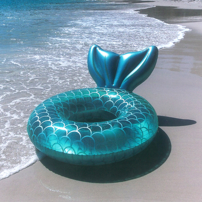 Ins fish tail swimming ring adult lifebuoy floating water chair child seat ring baby infant floating ring