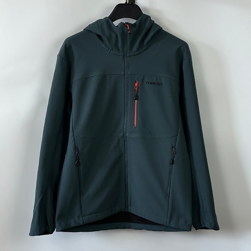 Pathfinder Soft Shell Jacket for Men 25 Autumn and Winter New Outdoor Windproof and Water-Repellent Fleece-Lined Warm Hooded Jacket