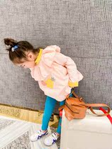  Shi Pea little girl shirt Western style girl top Childrens Spanish court style bud stand-up collar embroidered shirt