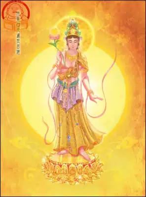 The Oriental Sansheng Sunlight shines all over the Bodhisattva Buddha statue hanging picture frame home offering ornaments