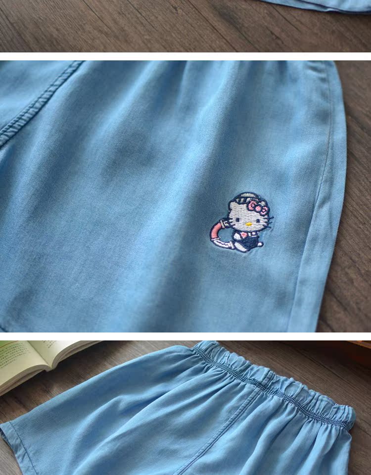 Quần short bé gái mùa hè mặc quần áo trẻ em siêu mỏng bằng vải cotton cotton nóng bỏng ở trẻ lớn quần short denim mềm - Quần jean quần áo cho bé