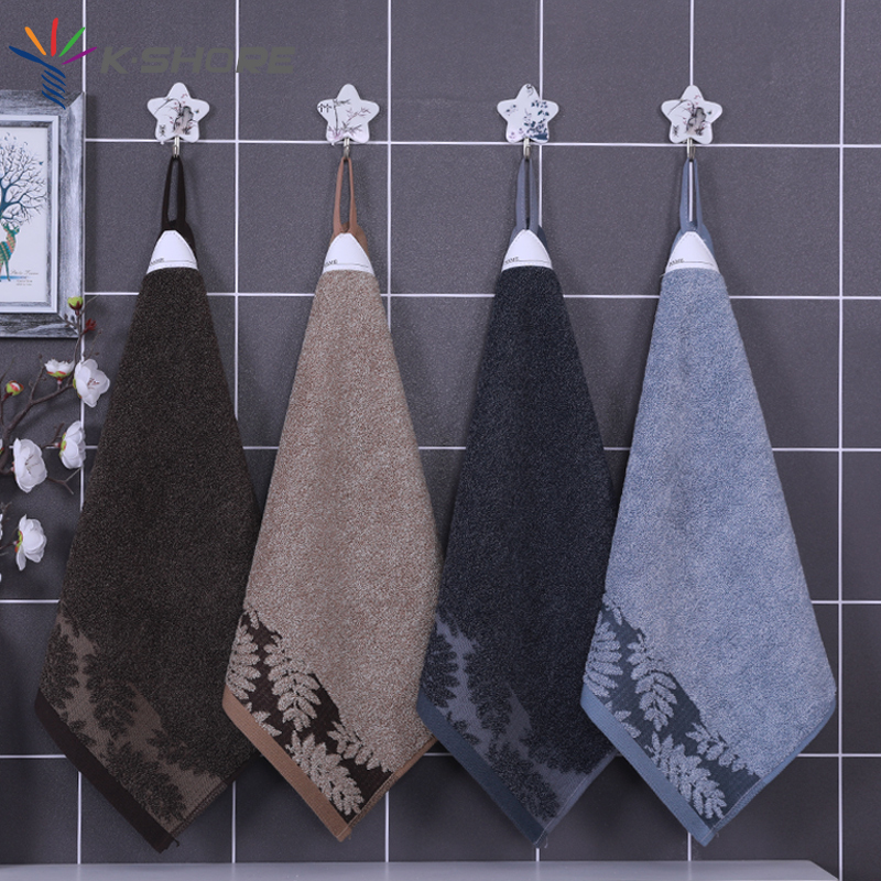 Gold Brand Pure Cotton Hanging Hand Towel for Home Use, Adult Face Wash Towel, Square Handkerchief, Soft