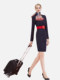 Stewardess uniform female dress jewelry hotel front desk sales department property work clothes high-end professional suit
