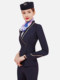 High-end professional attire female summer stewardess uniform flight attendant sales department hotel front desk attendant work clothes suit