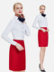 Shirt for women 2025 summer flight attendant flight attendant interview long and short sleeve temperament front desk consultation sales shopping guide high-speed rail shirt