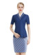 Stewardess uniform professional wear women's summer short-sleeved high-end hotel waiter club sales department work clothes set