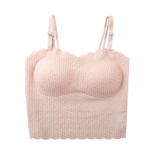 Волнистая майка топ, съемное нижнее белье, вставки в бюстгальтер, наплечники, бретели, топ без лямок