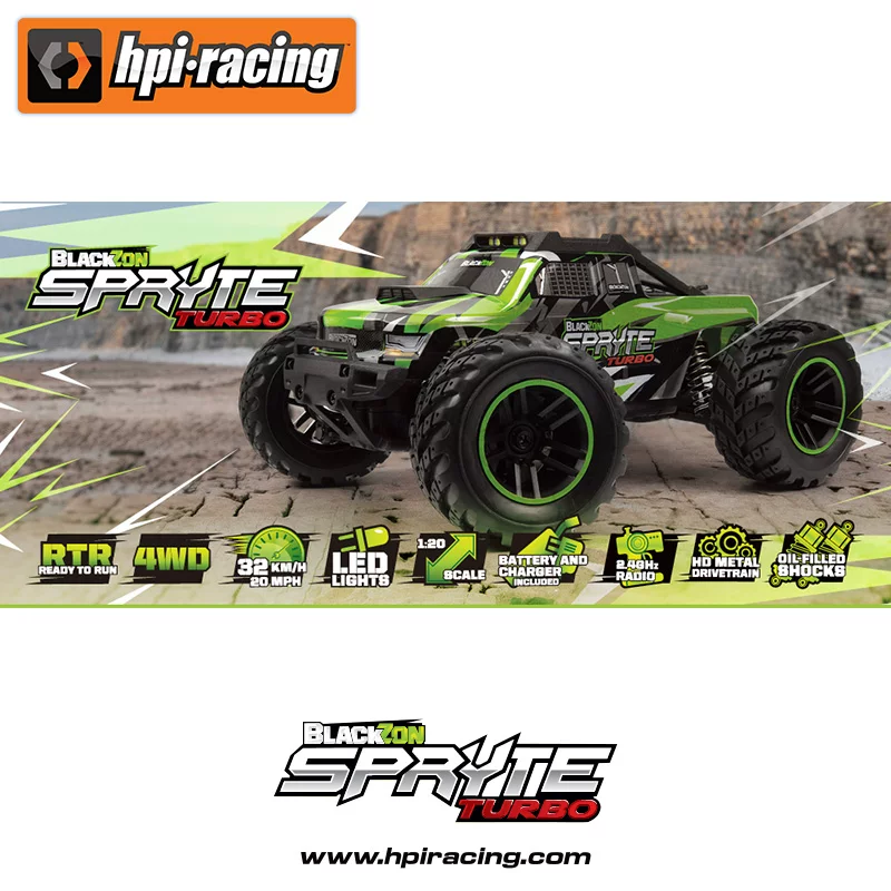 HPI 1/20 Spryte Turbo высокопроизводительная радиоуправляемая моделная машина на 4х колесах, RTR