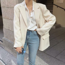 Suit jacket female Korean version loose 2021 Spring and autumn new design feeling small crowd temperament Inn Wind Leisure Little Western suit