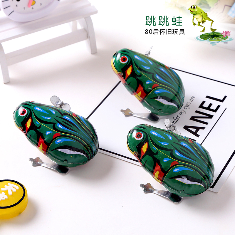 Vibrato with the same style of bouncing frog children's creative classic small toys nostalgic frog fun stall gadget