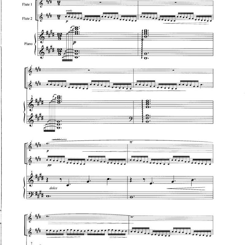 Ian Clarke Maya Flute Duo + Piano Accompaniment Full Score Ian Clarke Maya