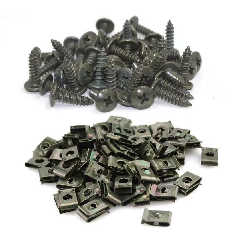 Motorcycle Accessories, Universal Repair Tools, Small Parts, Self-Tapping Screws, Iron Clips, Maintenance and Installation, Matching Screws and Iron Plates Motorcycle Accessories, Universal Repair Tools, Small Parts, Self-Tapping Screws, Iron Clips, Maintenance and Installation, Matching Screws and Iron Plates