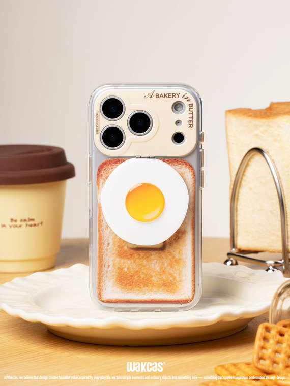 Toasted Bread Butter Bakery Logo Minimalist iPhone Case