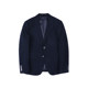 IsirHonour ຕົ້ນສະບັບ retro ອັງກິດ Zhiqing lapel collar slim suit wool navy navy suit ສໍາລັບຜູ້ຊາຍ