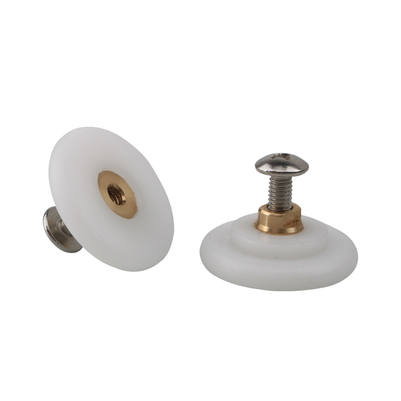 Shower Room Pulley Bathroom Flat Wheels Glass Ramen Small Hanging Wheels Old Punching Shower Room Single Wheels Copper Core Wheels