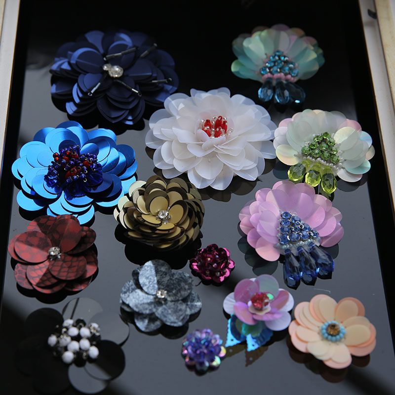 Delicious Flower Accessories Beards DIY Accessories Material Clothing Accessories Hand - sewn beads Stick Flowers