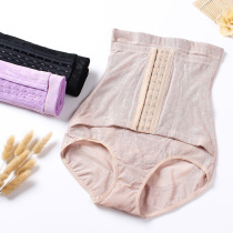 Ladies high waist belly pants stomach stomach lift hip tie pants waist plastic pants postpartum abdomen underwear size