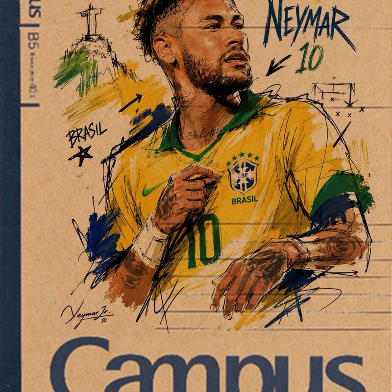 New Japanese Kokuyo B5 Notebook Football Superstar DIY Lined Writing Notebook C. Ronaldo Yamal