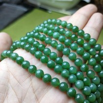 Desert Edge Featured Hetian Jade Russian Jasper Apple Green 6mm Multi-Circle Bracelet Sweater Chain 108 Chain