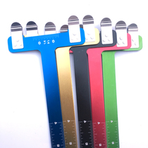 Bow file T-ruler 5 color L-ruler T-ruler Archery bow and arrow equipment Bow string distance measuring ruler Universal bow T-ruler