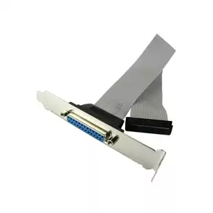 Motherboard printer LPT gray row parallel port line DB25 hole computer motherboard parallel port baffle cable