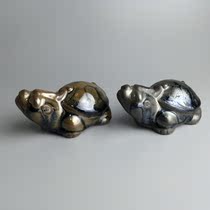 Jianzhan tea pet longevity Turtle Jianzhan Turtle tea pet ornaments Ceramic turtle tea pet can raise color turtle sculpture