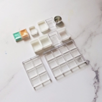 (Sub-packing grid)0 5m 1ml 1 5ml 2ml l Acrylic watercolor paint sub-packing small square MGDS