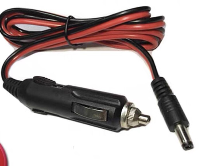 加粗汽车12V5A点烟器插座转换线 带保险车充线 可拉伸车载电源线