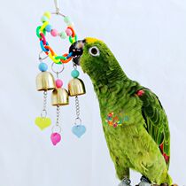 Monkey Yue Tian parrot toy bell Parrot cage toy stand bell sound crisp batch hair