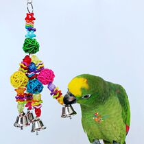 Mu Yuet Tian Parrot supplies Utensils Stars sepia balls Bells Gnawing toys Molars and beaks Strings