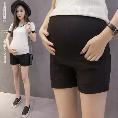 Pregnant women's three-point pants pregnant women's belly pants shorts pregnant women's casual outside wear pants Joker tide mother