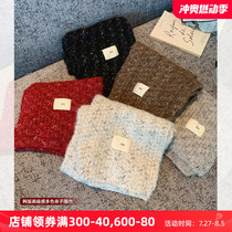 Korean style knitted scarf for girls and boys 2023 winter new style youth fashion warm lazy wool parent-child scarf