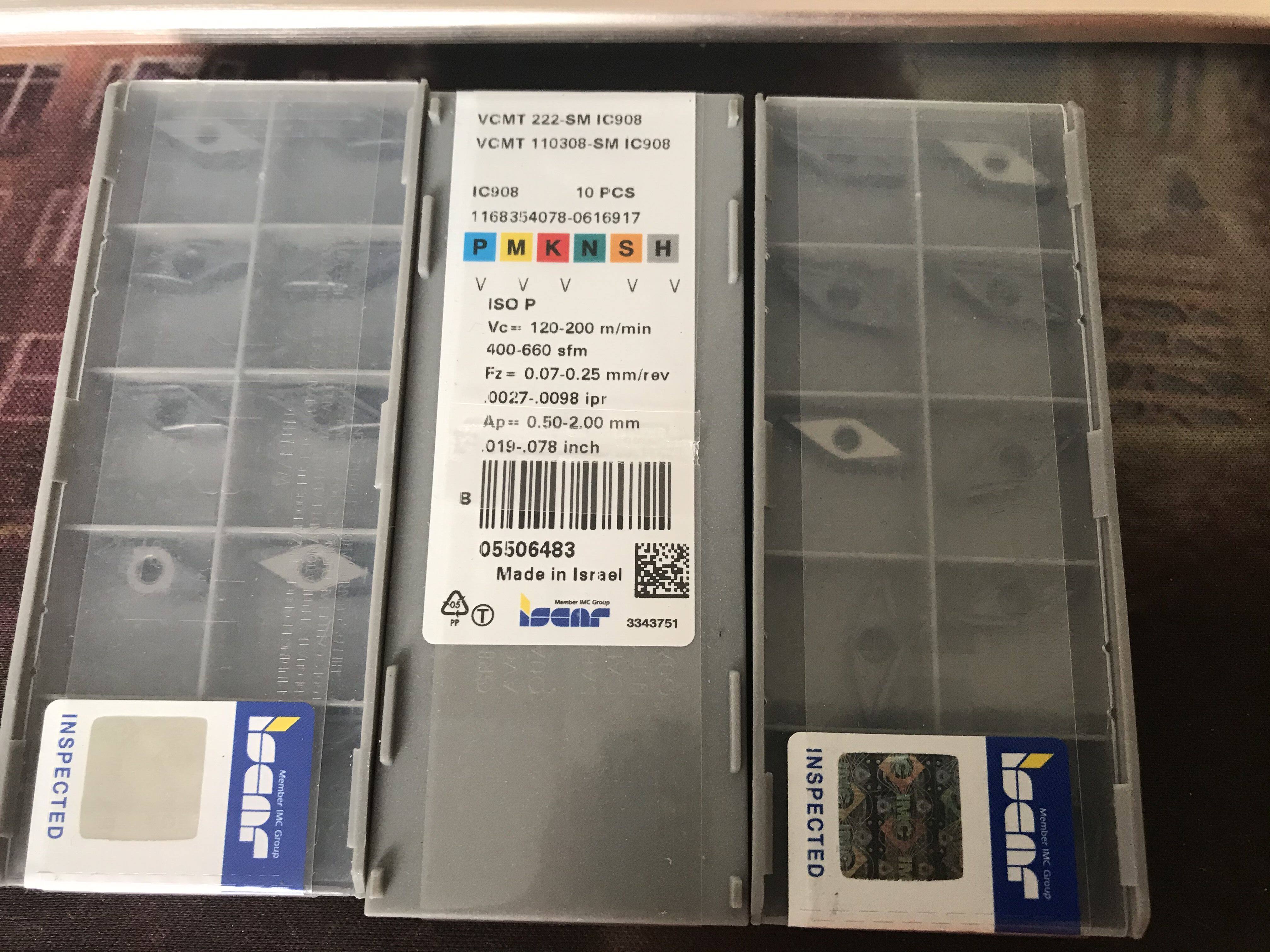 Authentic Isca Blade VCMT110308-SM IC908 Please pro-people to make a front request for an RFQ Thank you 