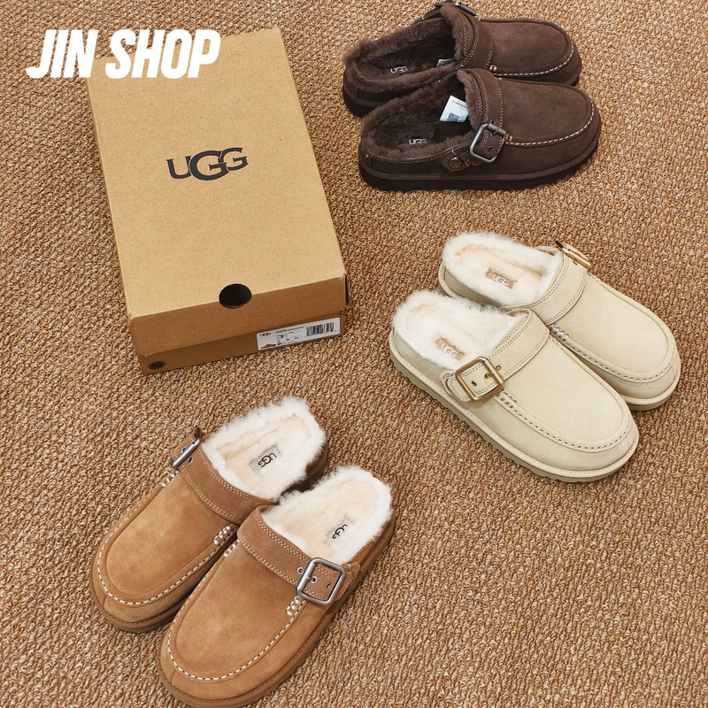 Ugg Women's Slippers, Genuine from the Store, Lightweight Casual Birkenstock Adjustable Croc-Style Slip-Ons 1180251