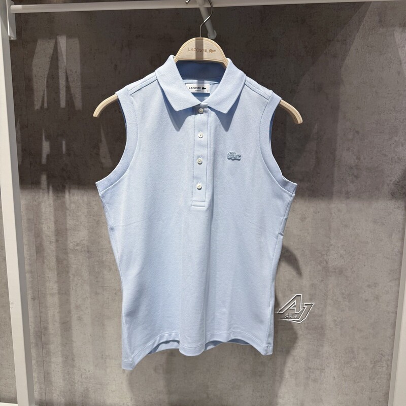 Lacoste French Crocodile Domestic Purchasing Agent Women's Spring and Summer Casual French Slim-Fit Sleeveless Polo Shirt Pf5445