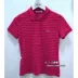 Giảm 50% cho quầy cá sấu Lacoste của Pháp đích thực áo thun nữ tay ngắn sọc rộng 525739 - Áo polo thể thao Áo polo thể thao