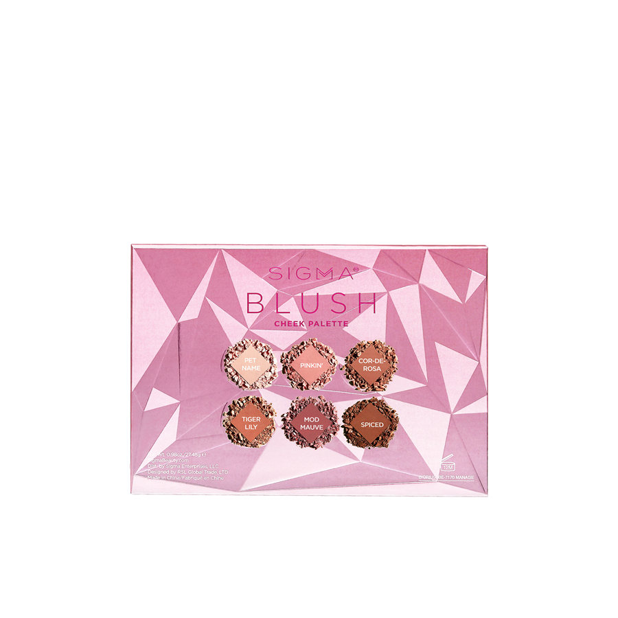 Trang web chính thức ủy quyền Piru xác thực sigma đĩa sáu màu của Mỹ Blush Cheek Palette - Blush / Cochineal phan ma
