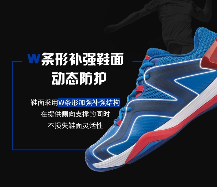 Mùa hè 2019 sản phẩm mới Li Ning giày cầu lông chuyên nghiệp bóng trước thế hệ thứ tư lưới nam giày chống trượt giày thoáng khí - Giày cầu lông