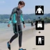 Quần dài tay áo tắm nữ chia tay nam chống nắng nhanh khô bảo thủ thể thao lặn phù hợp với cặp đôi bơi lội Vài đồ bơi