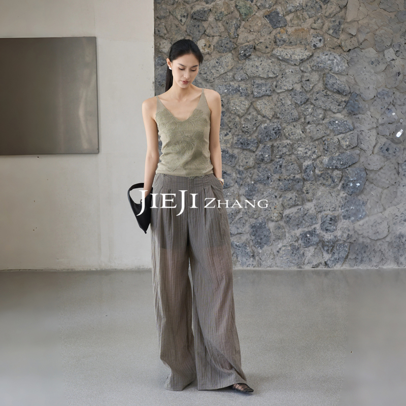 Zhang Qi Jieji【Flower Language】Linen Lace Camisole Women's Summer Lyocell Sleeveless Pure Desire Top Zhang Qi Jieji【Flower Language】Linen Lace Camisole Women's Summer Lyocell Sleeveless Pure Desire Top