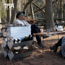 Outdoor camping storage box multifunctional foldable storage box car trunk storage box camping sorting box