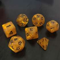 Board game accessories Running group multi-sided dice set Pearl brown