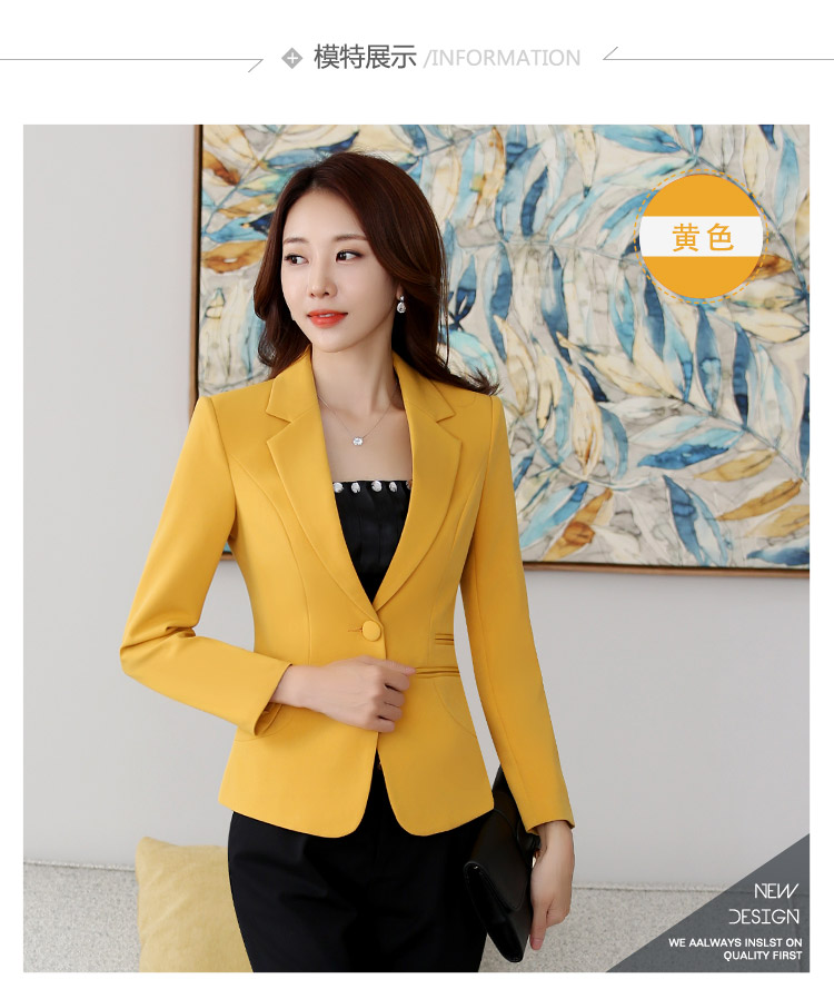 Bộ đồ vest nữ nhỏ tay dài đoạn ngắn 2018 mùa thu mới Hàn Quốc phiên bản tự trồng màu đen hoang dã phù hợp với áo sơ mi chuyên nghiệp đầm dài qua gối cho tuổi trung niên