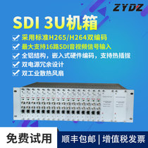 16-channel SDI HD encoder supports H264 H265 live recording and broadcasting network TV